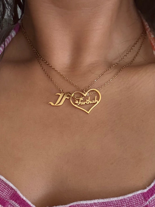 Personalised Heart Nameplate