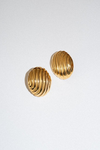 Sculpt Earring - Gold