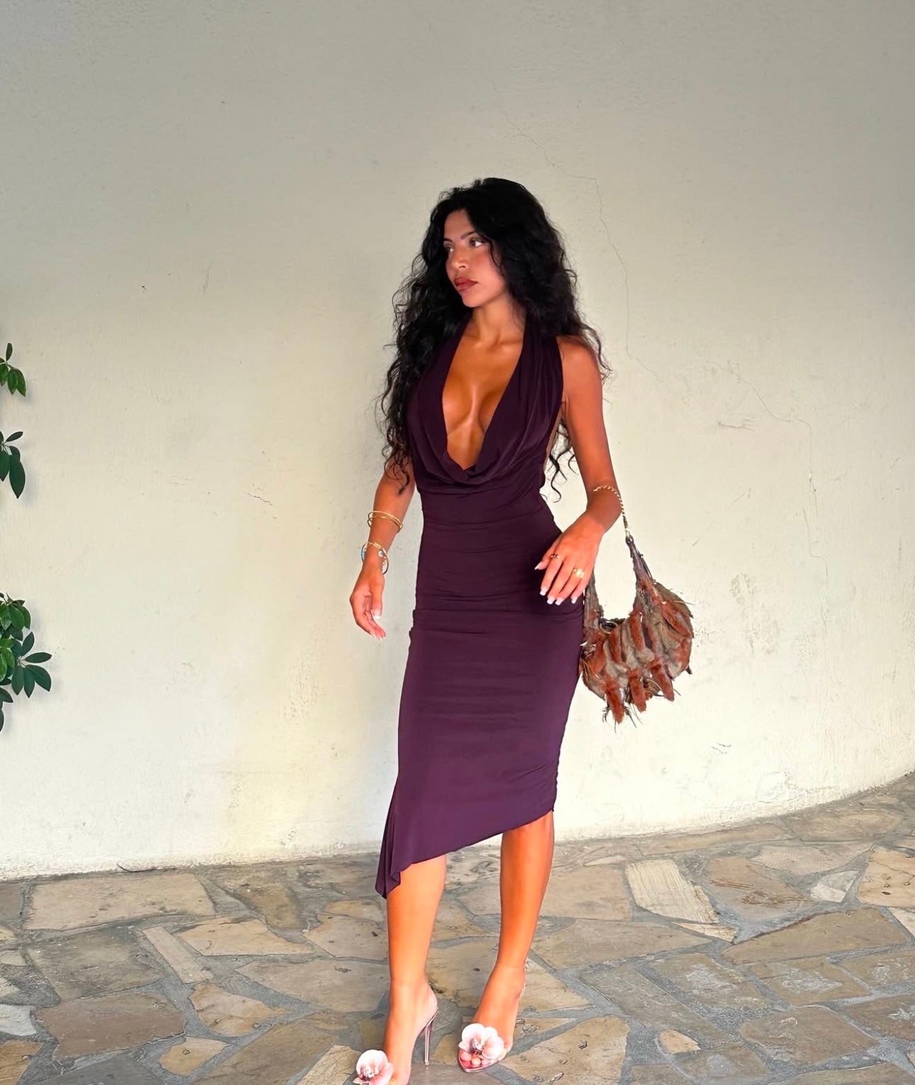 Arjuani Dress- Plum (S)