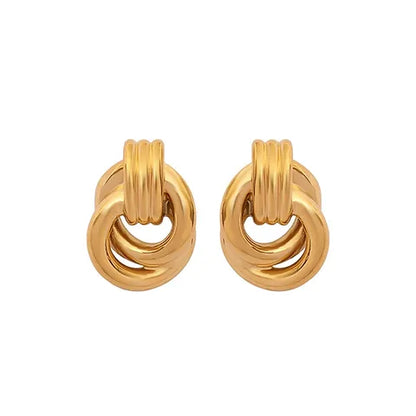 Knot Earrings - Gold