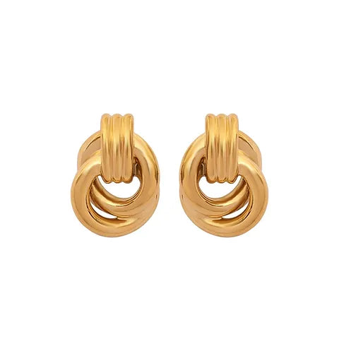 Knot Earrings - Gold