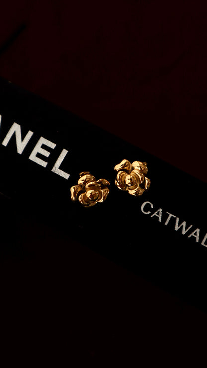 Petal Earrings-Gold