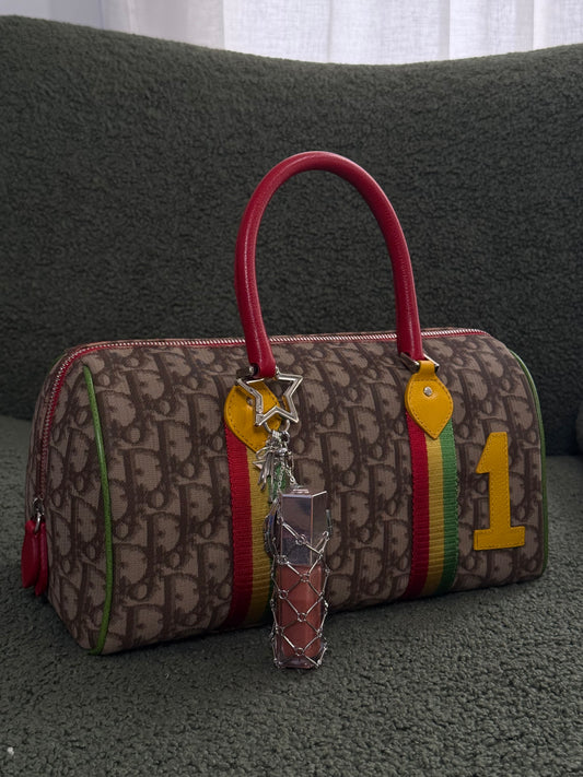 It-Girl Lipstick Holder Bag Charm - Silver Star