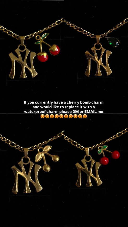 Yankee Charm Necklace (Customisable)-Gold
