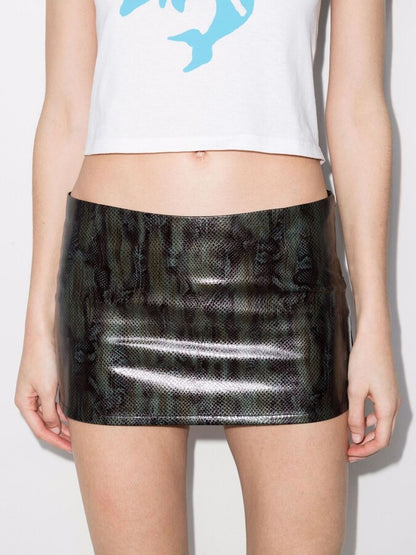 Fig Skirt- Forest Python (XS/S)