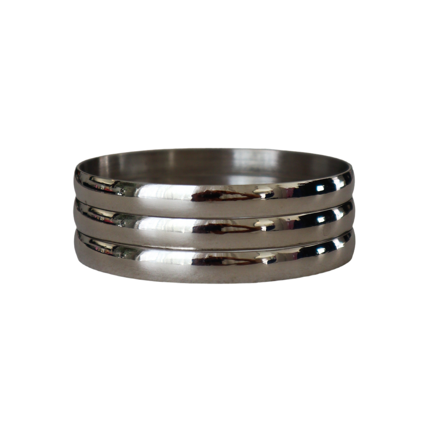 Thin Stackable Bangle - Silver