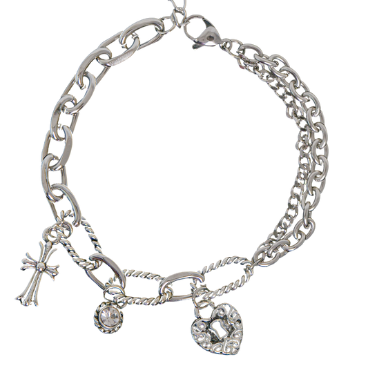 Chrome Love Charm Bracelet *LIMITED EDITION*