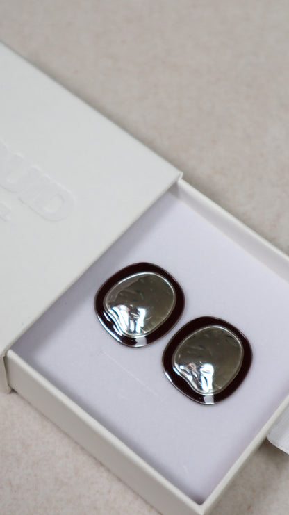 Halo Earrings - Silver