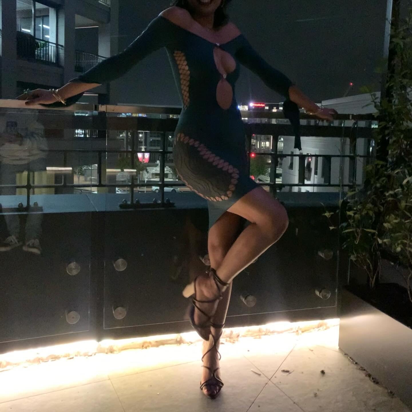 Poster girl offers charlotte cutout dress