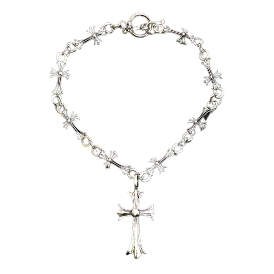 Chrome Cross Bracelet/Anklet