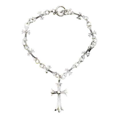 Chrome Cross Bracelet/Anklet