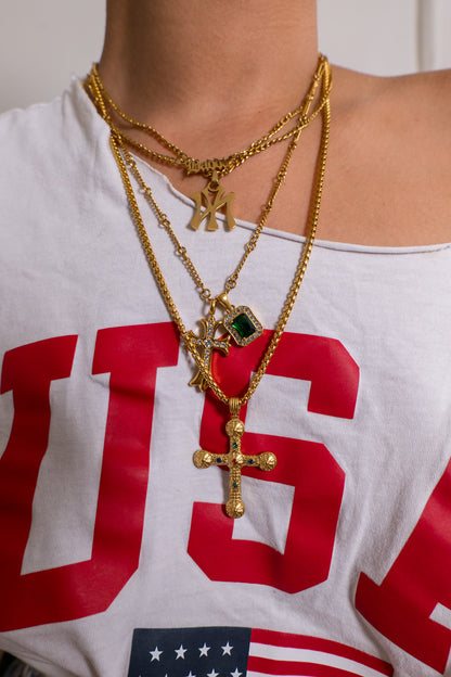 “Take Up Space” Cross Necklace