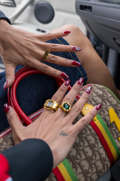 Nameplate Ring - Gold/Silver