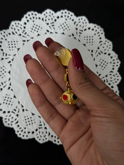 SS07 Multi-Gem Statement Earring