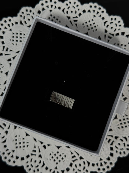 Nameplate Ring - Gold/Silver