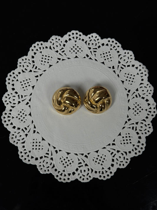 SS05 Gold Statement Stud *WATERPROOF & TARNISH-PROOF*