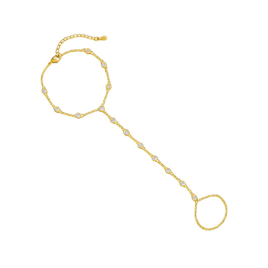 Aurora Hand Chains - Clear/Emerald/Blue/Silver