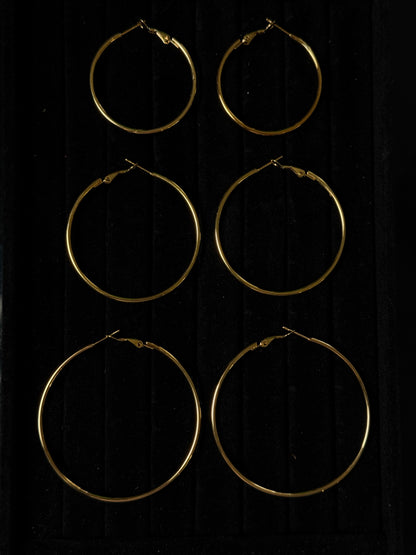 Essential Baddie Hoops - Gold