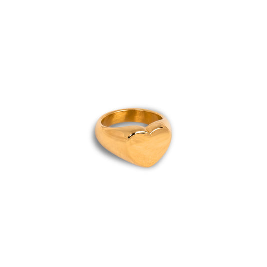 Sweetheart Signet Ring - Gold