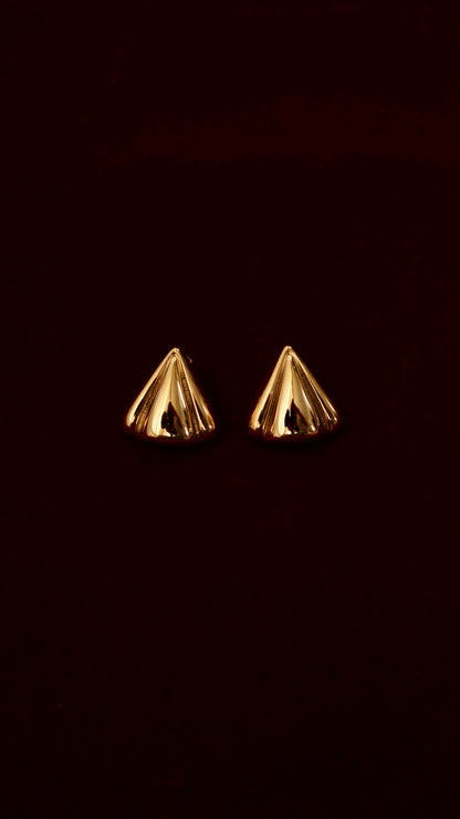 Pecan Earrings - Gold