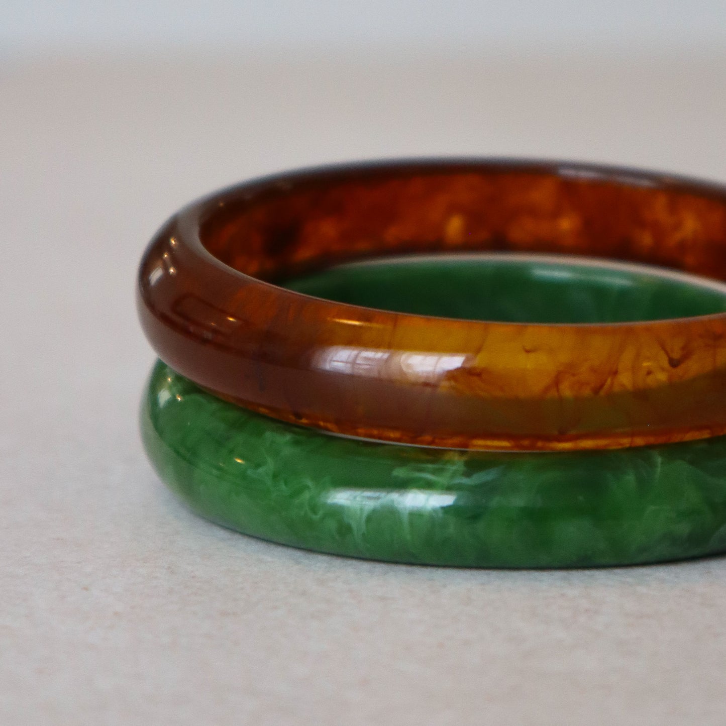 Thin Jelly Bangle Stack