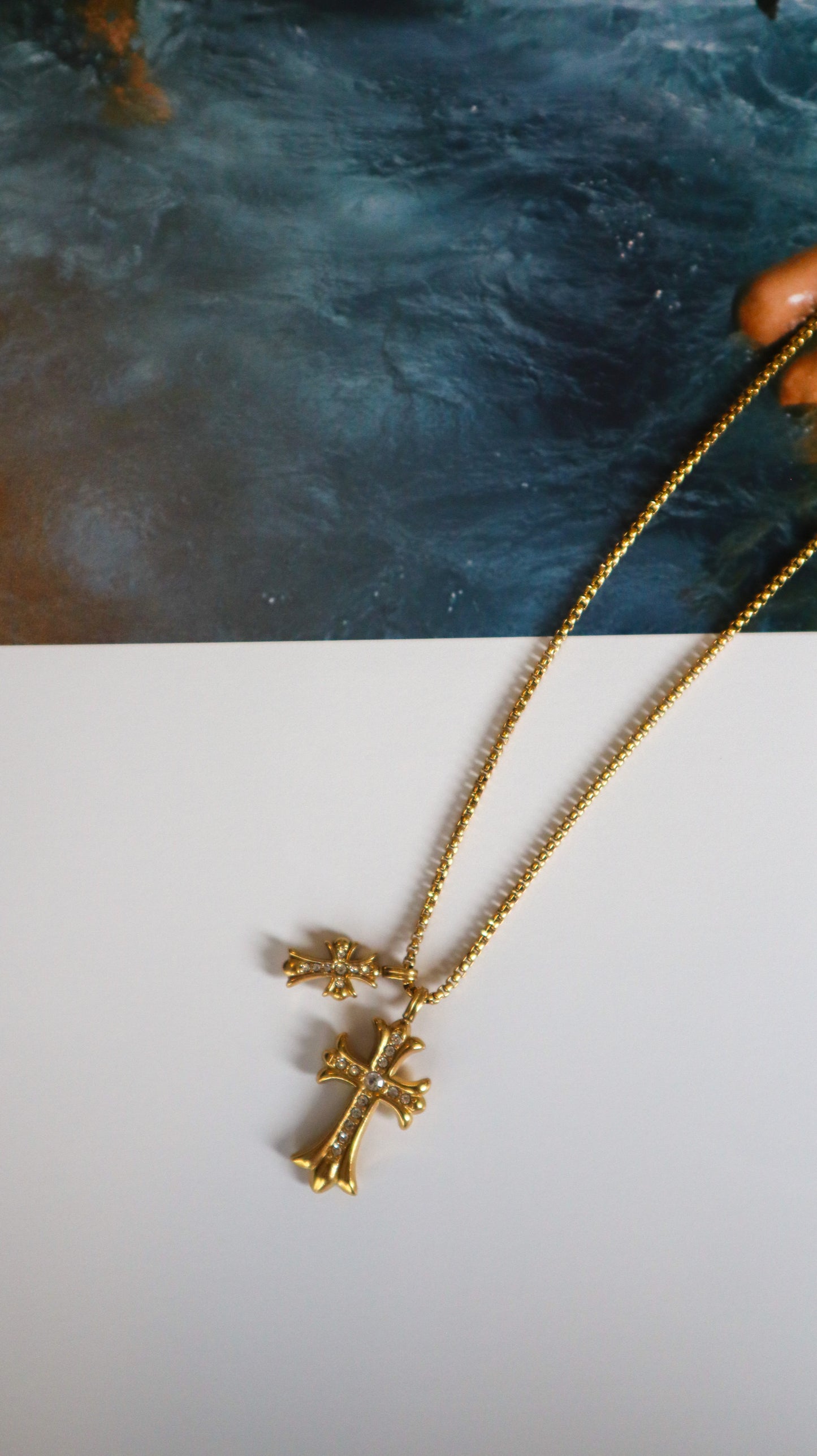 Twin Cross Pendant