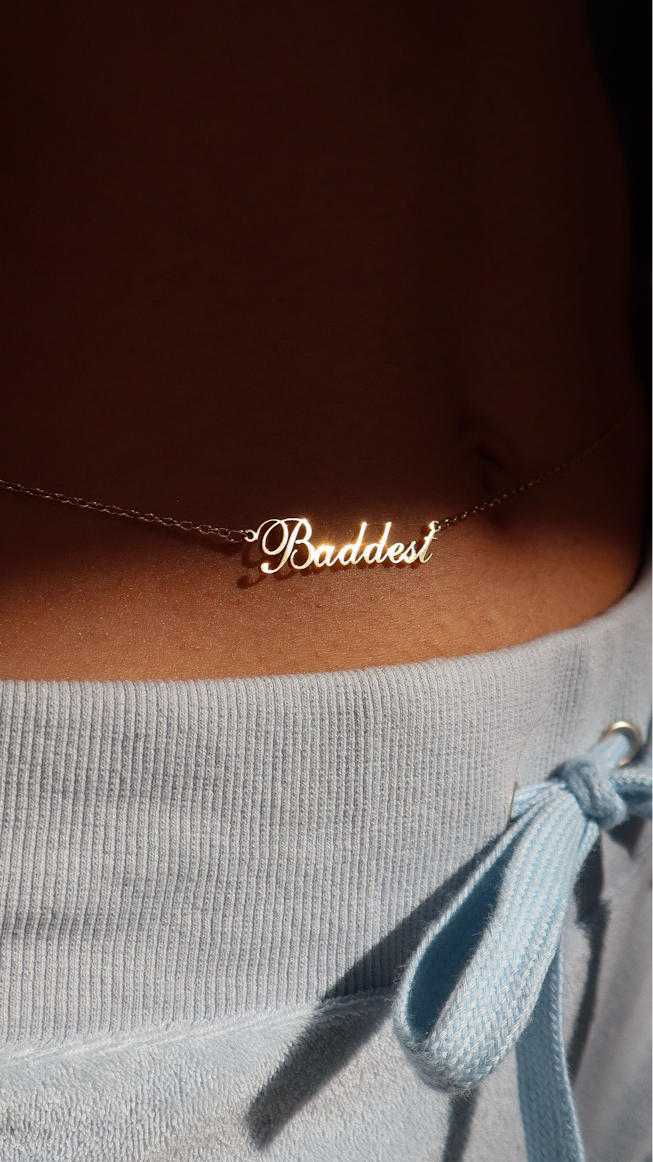 “Baddest” Belly Chain-Gold