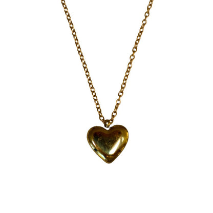 Antique Heart Necklace - Gold