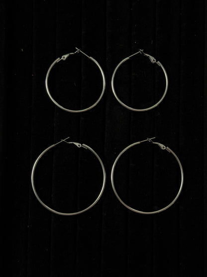 Essential Baddie Hoops - Silver