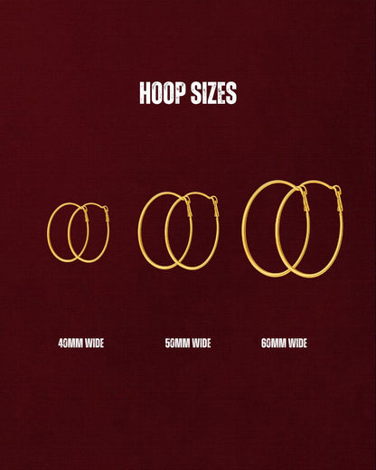 Essential Baddie Hoops - Gold