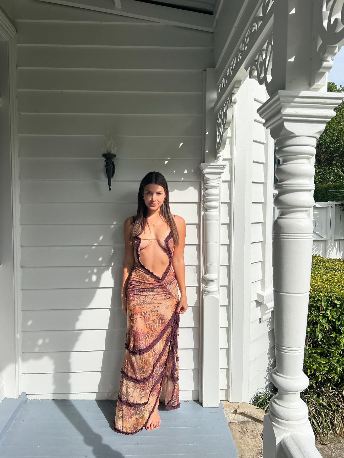 Fatale Maxi Dress in Sunrose