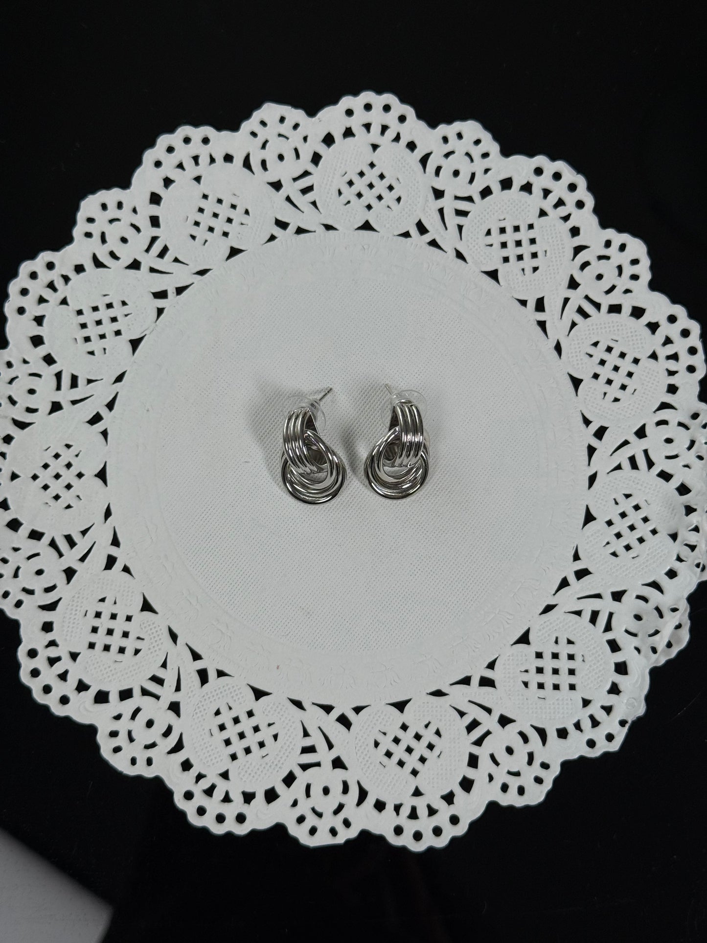 SS16 Knot Earrings - Silver *WATERPROOF & TARNISH-PROOF*