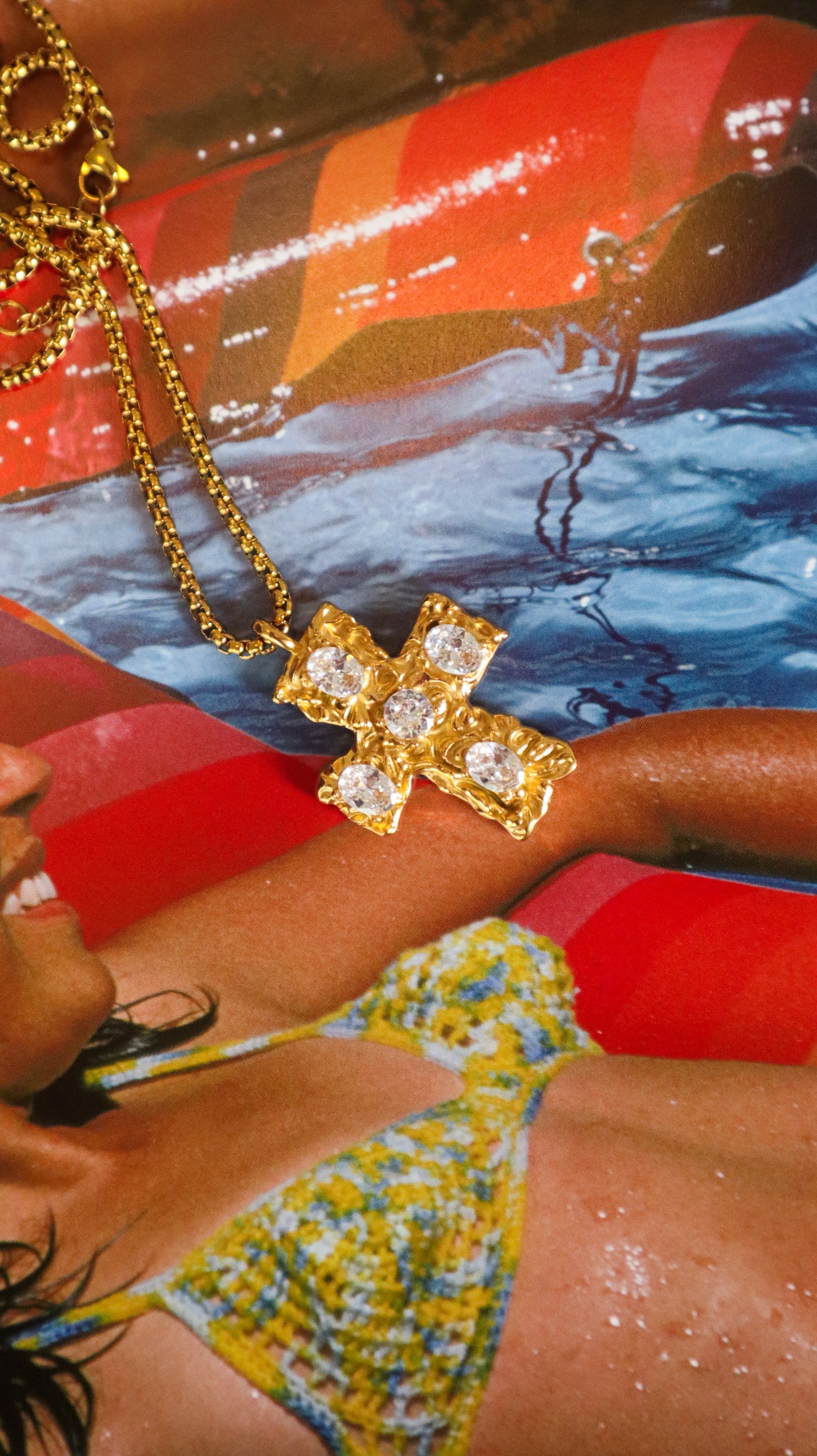 Melted Cross Chain