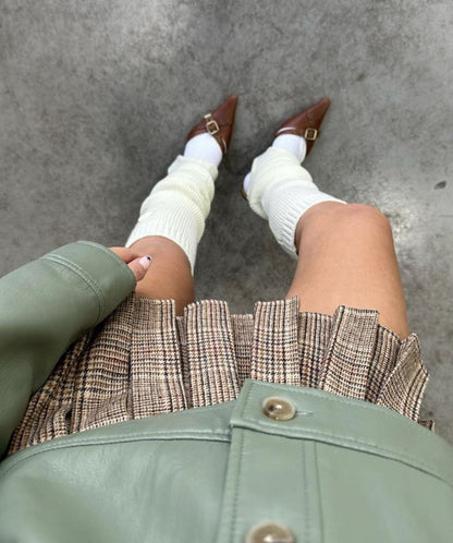 WITH JEAN Plaid Hudson Skirt (XS)