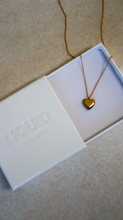 Antique Heart Necklace - Gold