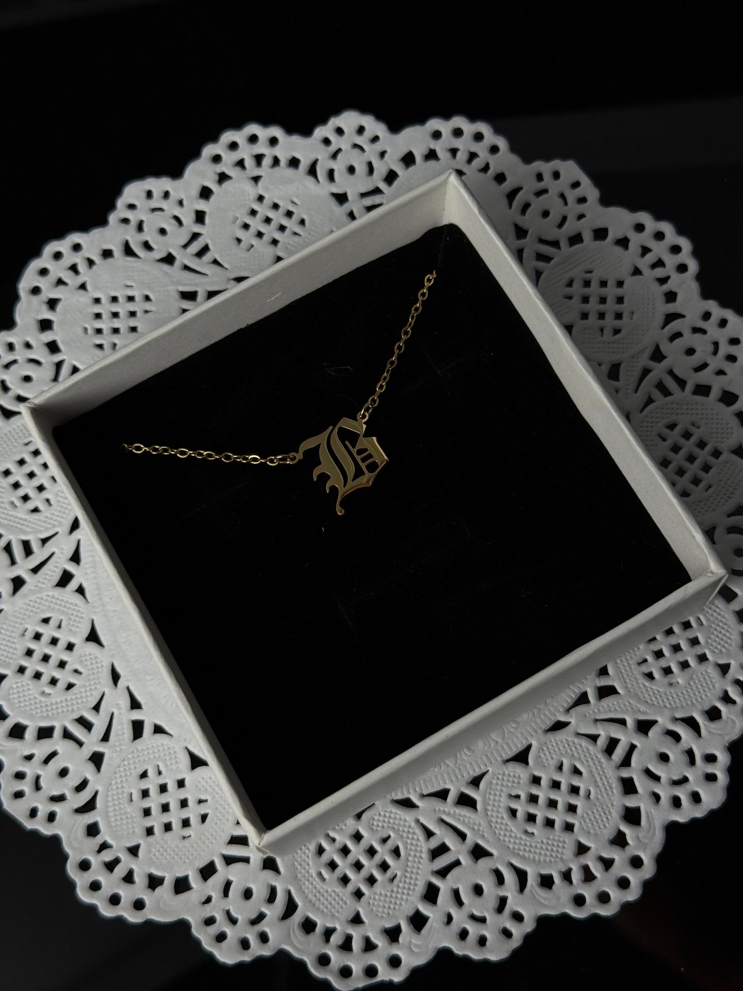 Custom Nameplate Necklace -18K Gold Plated/Silver