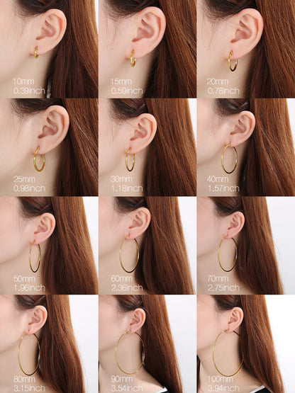 Custom Nameplate Hoops - Gold/Silver