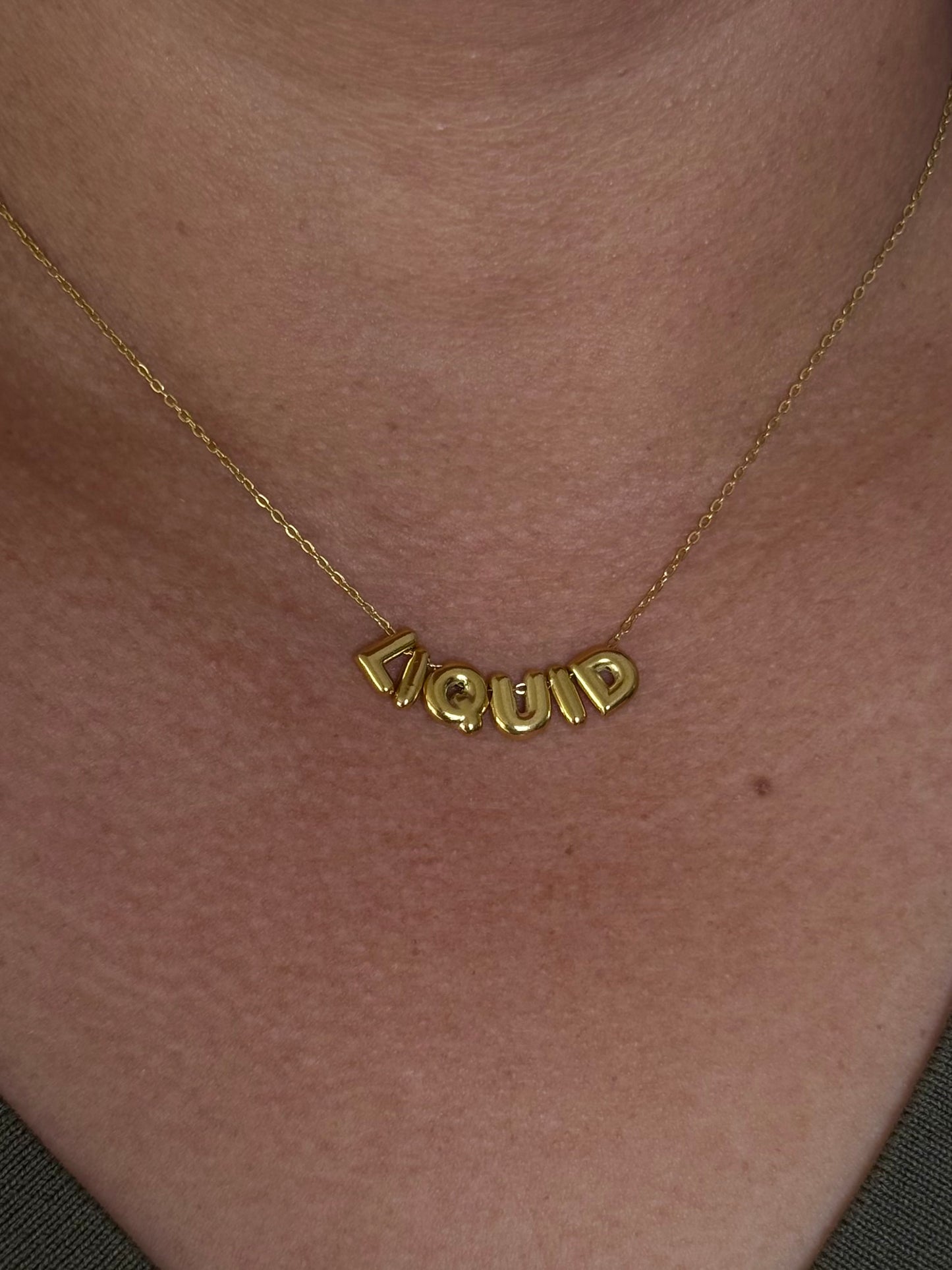 Personalised Bubble Necklace -Gold/Silver