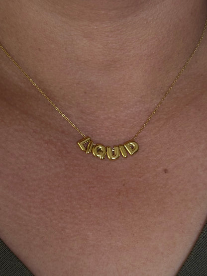 Personalised Bubble Necklace -Gold/Silver