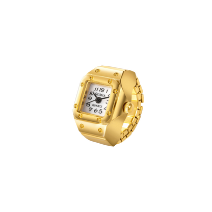 Retro Watch Ring - Gold/Silver