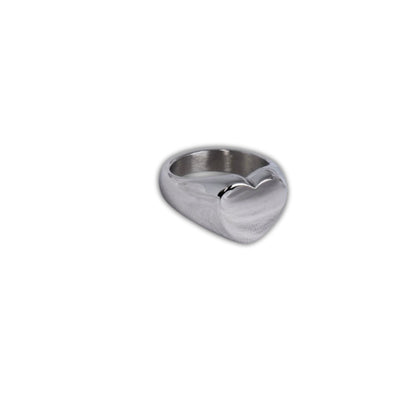 Sweetheart Signet Ring- Silver