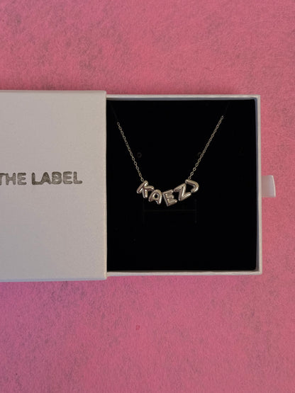 Personalised 3D Bubble Necklace -Gold/Silver