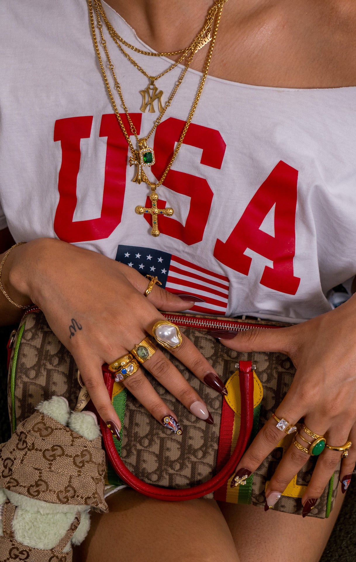 “Take Up Space” Cross Necklace