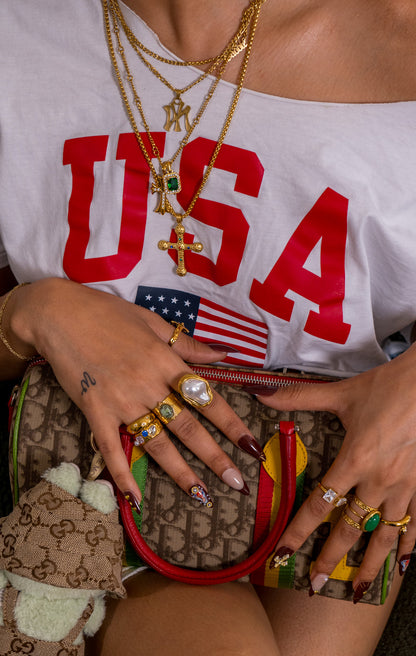 “Take Up Space” Cross Necklace