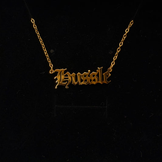 Custom Nameplate Necklace -18K Gold Plated or Silver