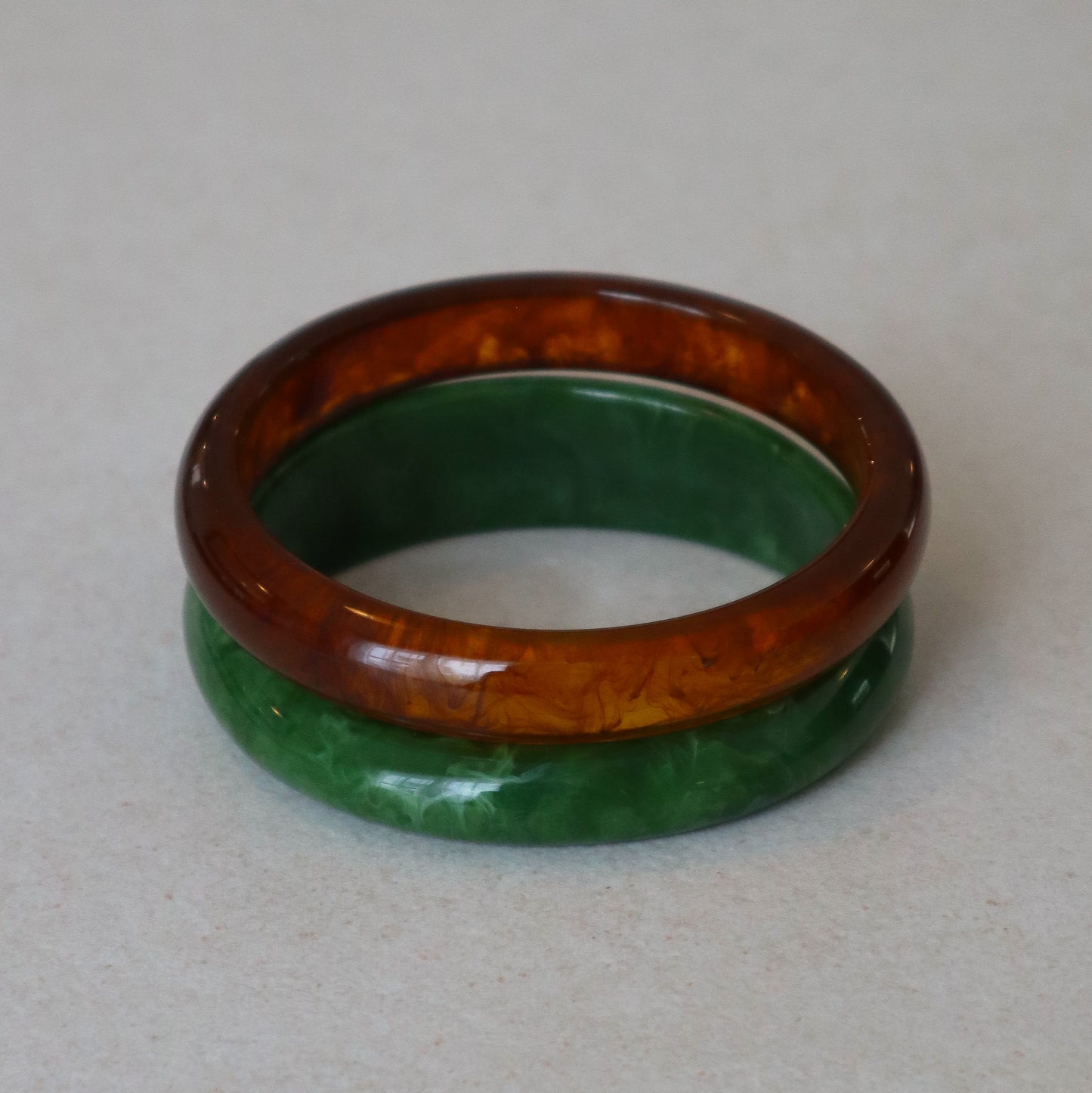 Thin Jelly Bangle - Green