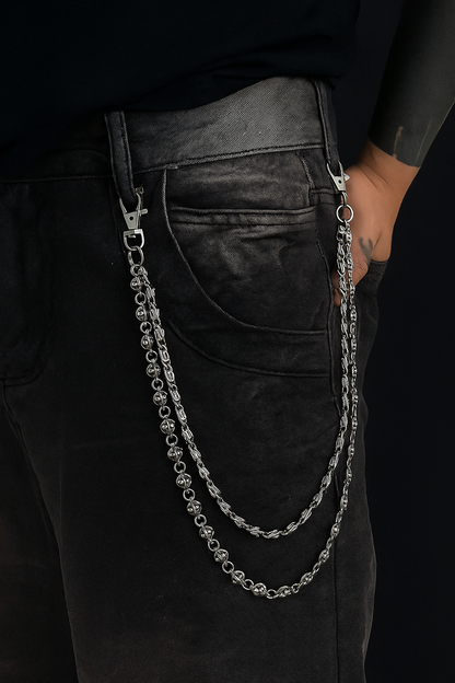 Chrome Wallet Chain (Belt Accessory)