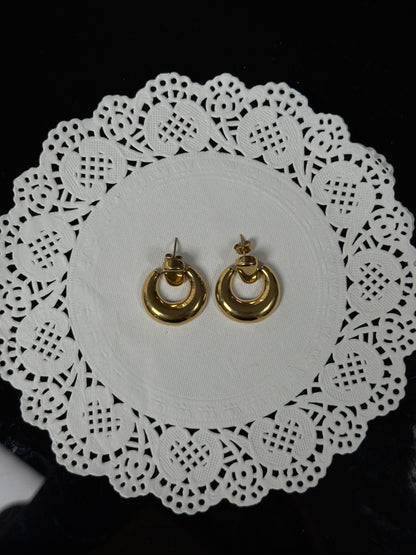 SS03 Gold Drop Earrings *WATERPROOF & TARNISH-PROOF*