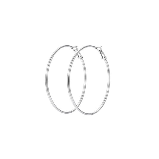 Essential Baddie Hoops - Silver