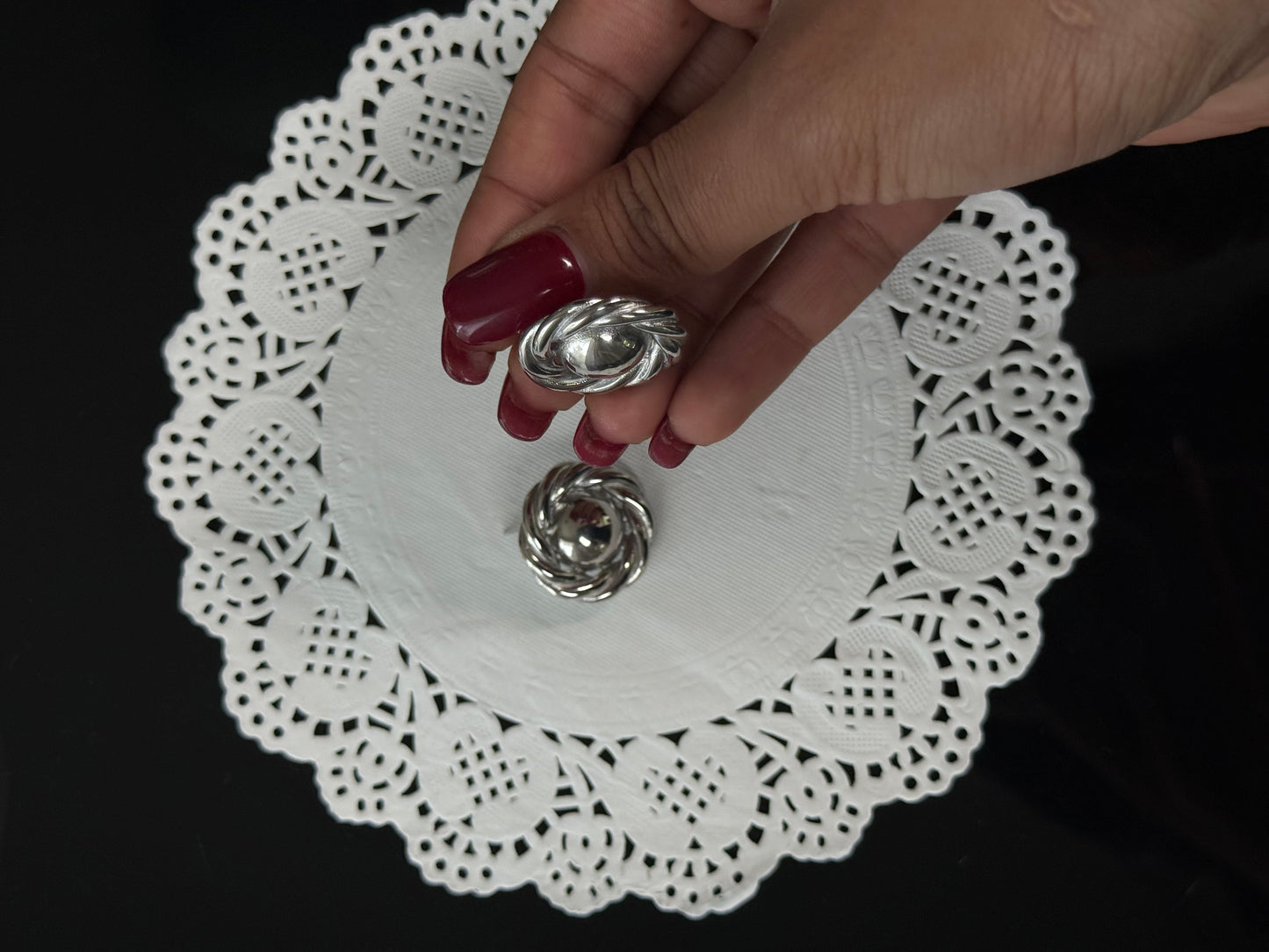 SS12 Button Earrings - Silver  *WATERPROOF & TARNISH-PROOF*